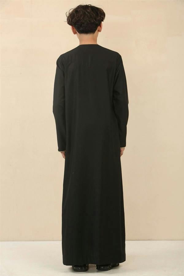 Infinity Leather Kid's Boys Omani Eid Thobe  Saudi Emirati Jubba Robe