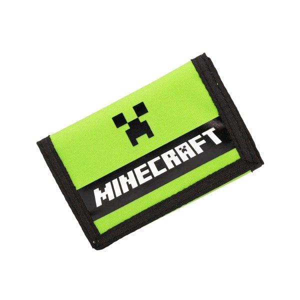 Minecraft Logo Creeper Wallet - Green