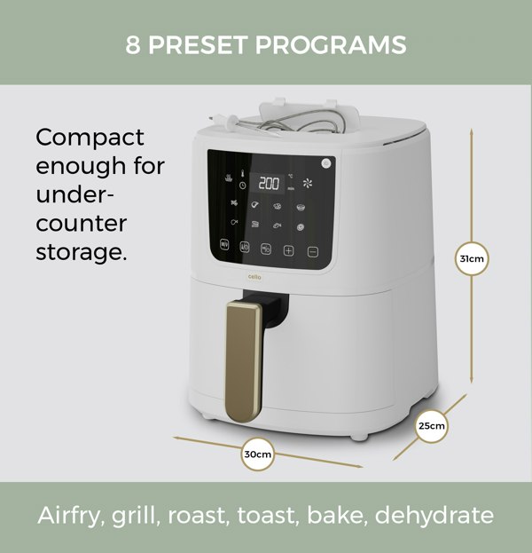 Cello Perfect Temperature Airfryer White
