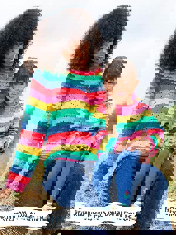 Kite Girls Organic Rainbow Jumper