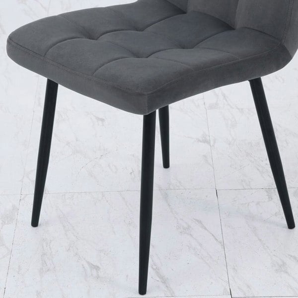 44cm Wide Retro Velvet Accent Desk Chair Dining Desk Chairs Dining Chairs Living and Home