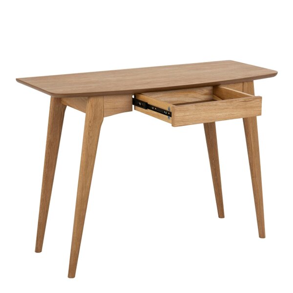 Wyld Haus Milan Oak Veneer Desk with Integrated Drawer