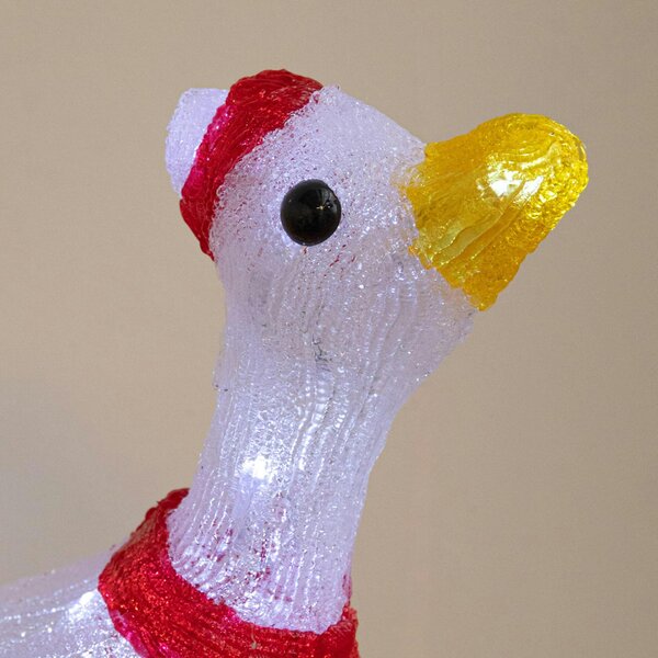 Samuel Alexander 39cm Light Up Christmas Goose Decoration with 30 White LEDs