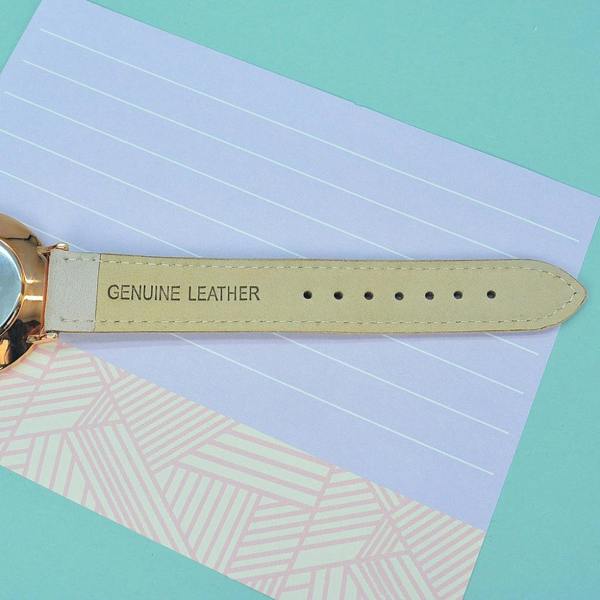 Ladies Personalised Leather Watch