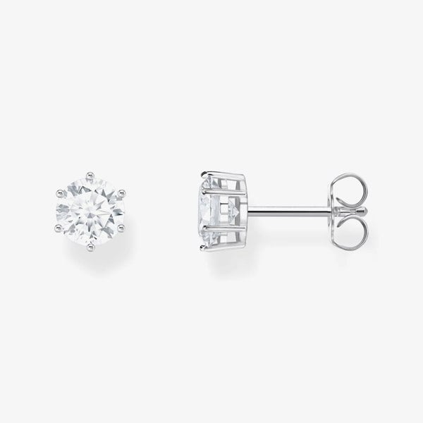 THOMAS SABO Sterling Silver Zirconia Stud Earrings H2301-051-14