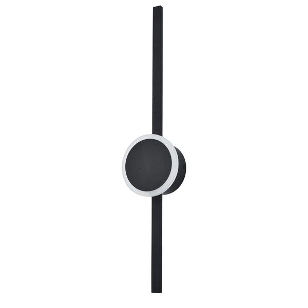 Modern Designer LED Feature Wall Light with Round Base Plate and Stick Image 1