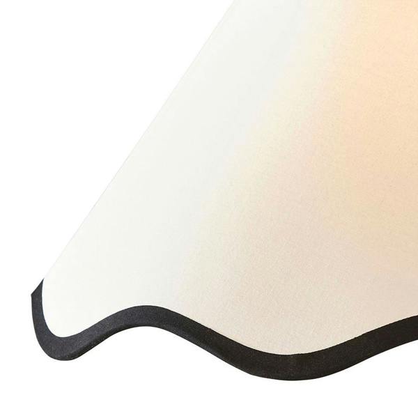 Pagazzi Lighting Ripple Shade Off White And Black 40.5Cm