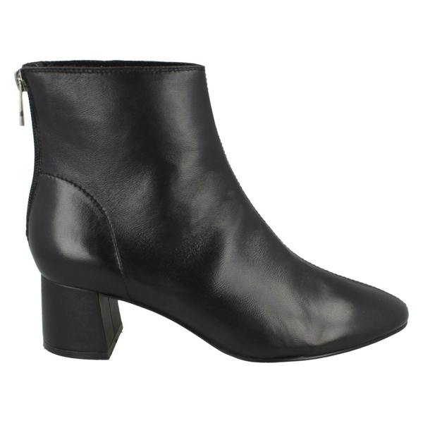 Leather Collection Ladies Leather Collection Mid Heel Ankle Boots F51135