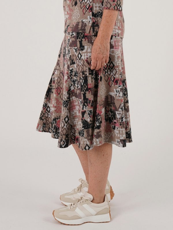 TIGI-Wear Tiled Print Skirt