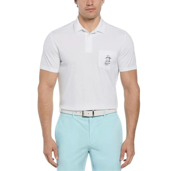 Original Penguin Mens Golf Polo Shirt - Bright White - 