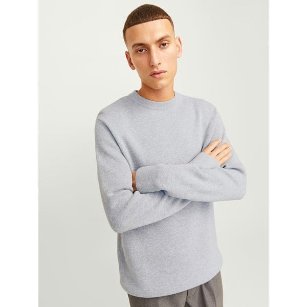 Jack & Jones Milano Stitch Cotton Men's Sweatshirt - Grey