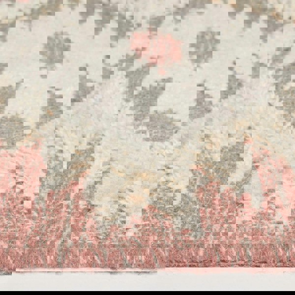 HOMESCAPES Pali Pink Kilim Wool Rug