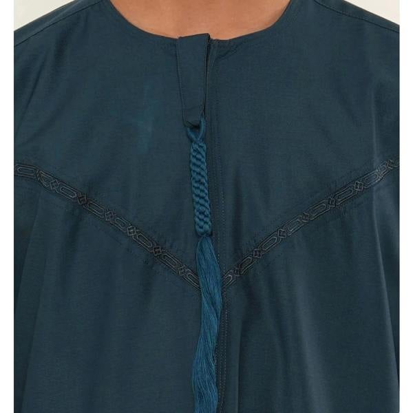 TT-008 - Boy's Emirati Omani Tassel Thobe - Blue - Thobez - 10