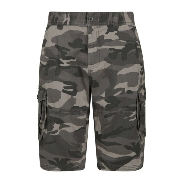 Mountain Warehouse Mens Camo Cargo Shorts - Black