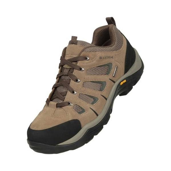 Mountain Warehouse Mens Field Extreme Suede Waterproof Walking Shoes - Khaki - 
