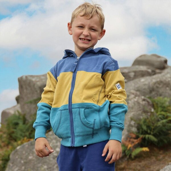 Lazy Jacks LJ721C - Boy's Colour Block Sweatshirt - Heather