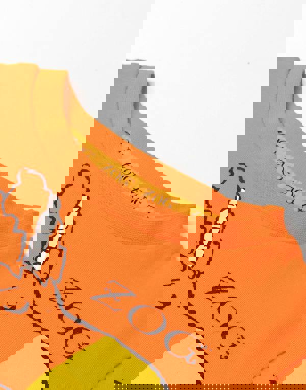 Gruffalo & Friends Zog Unisex Kids Orange Character Long Sleeve Long Leg Pyjama Set