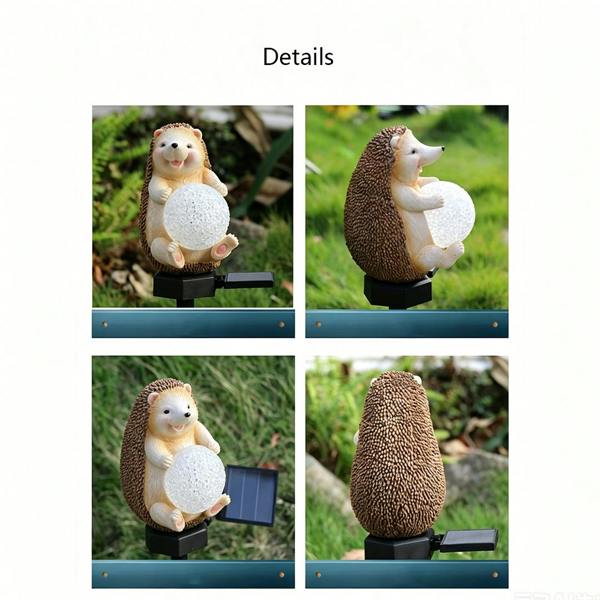 Leaper Outdoor Solar Hedgehog Ground Plug Light