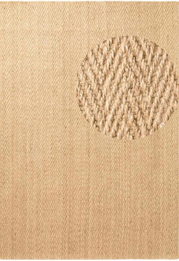 Close-up of beige fabric with a textured pattern
