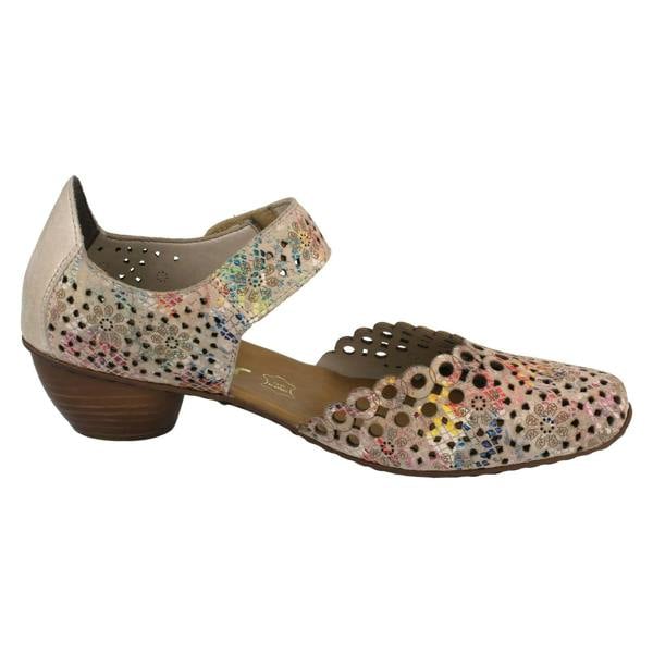 Rieker Ladies Rieker Punched Detailed Summer Shoes 43753