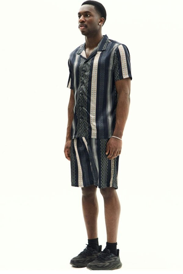 Elaina Fashion Men’s Premium Matching Shirt & Shorts Set – Regular fit