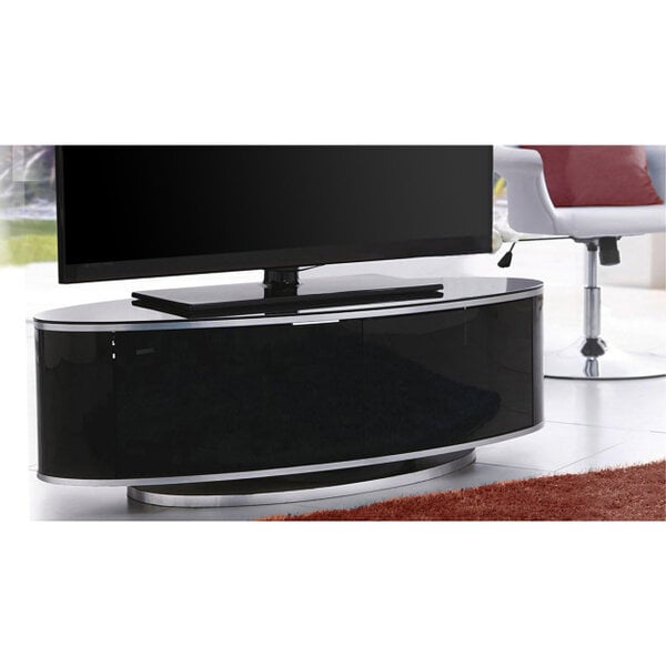 MDA Designs Luna Beam Thru Remote Friendly up to 50" LED/LCD/Plasma Gloss Black Luxury TV Cabinet Stand