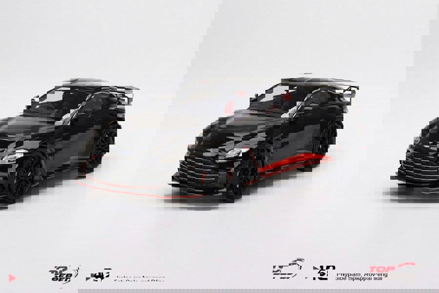 TSM Aston Martin V12 Vantage Jet Black 1:18 Scale TSM TS0452