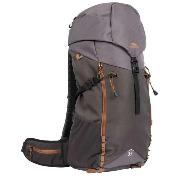 Trespass Pass 35L Hiking Backpack - Dark Grey - 