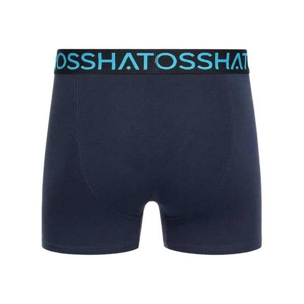 Crosshatch Mens Chasma Boxer Shorts (Pack of 5) - Navy - 