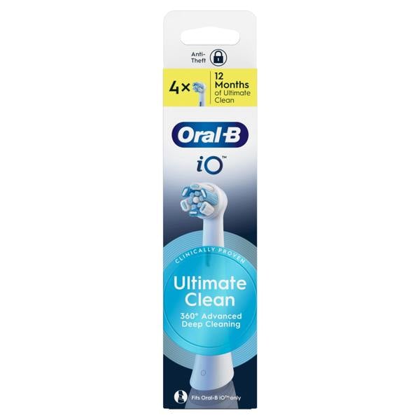 Oral-B iO Series Ultimate Clean, Original Brush Heads, CrissCross Bristles, 4