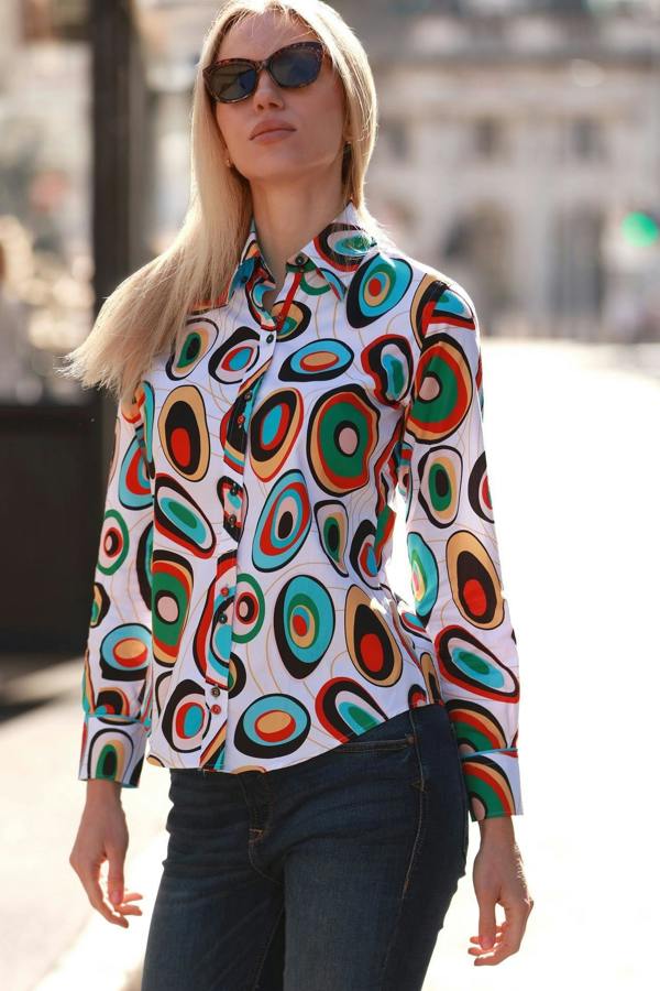 ABSTRACT SWIRL WOMENS PRINT SHIRT – Premium Men's Patterned Shirt by Claudio Lugli | Bold Design, Tailored Fit, Best Printed Shirts