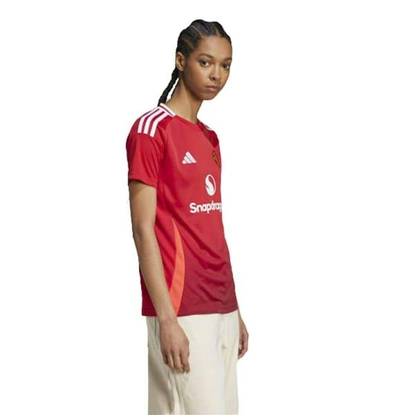 Adidas Womens/Ladies 24/25 Manchester United FC Home Shirt - Red - 