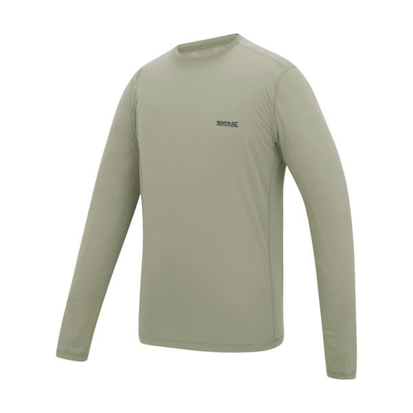 Regatta Mens Mindo Logo Long-Sleeved T-Shirt - Abbeystone - 