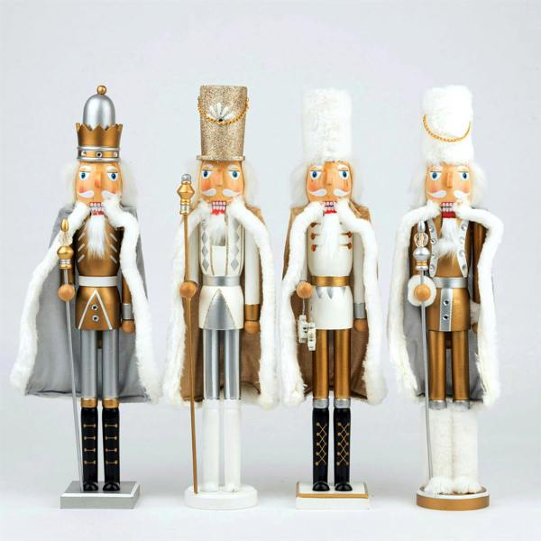 50cm Wooden Nutcracker Christmas Ornament, Hand Painted Wood Festive Figure for Indoor Display image 7