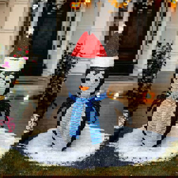 St Helens 70cm Outdoor Collapsible LED Penguin, Inc Timer