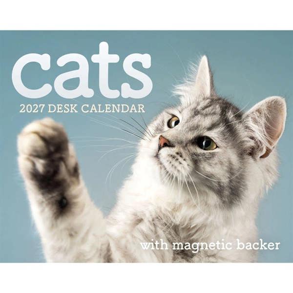 Cats Mini Desk Calendar 2027, Desk Calendars, Day To View, Cats, Gift