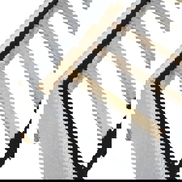 Artisan Furniture Solid Wood Cream Boucle Double Bed