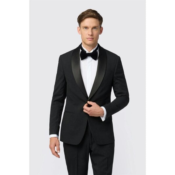 Limehaus Slim Fit Black Tuxedo Jacket