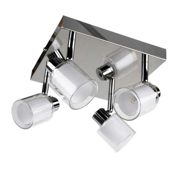 Pagazzi Lighting Jacey 4 Light Polished Chrome Ceiling Spotlight Plate