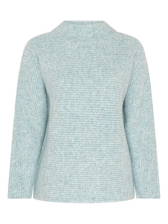 VIZ-A-VIZ Two-tone Half Cardigan Stitch Jumper