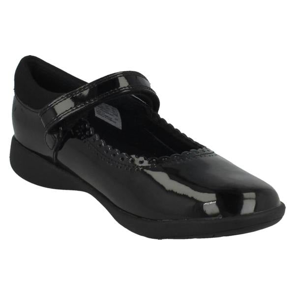 Clarks Girls Clarks Scalloped Edge Mary Jane School Shoes Etch Pure K