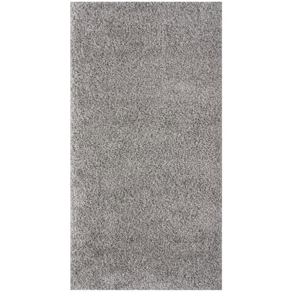 Grey shaggy rug Easy to clean, Colourfast, Resilient, Pet-friendly