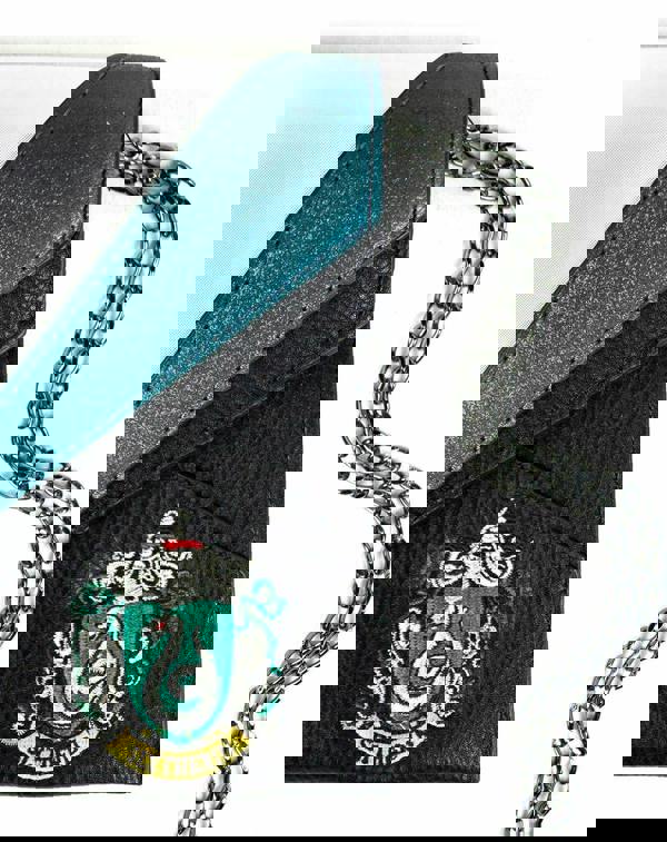 Vanilla Underground Danielle Nicole Womens Black Slytherin Uniform Clutch Bag (One Size)