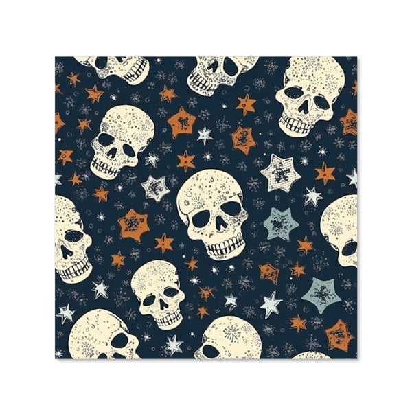 Warren Reed - Designer Skulls And Stars Kitchen Splashback