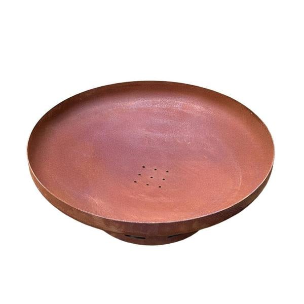 Nicoman Heavy-Duty Pre-Rusted Metal Corten Steel Round Firepit