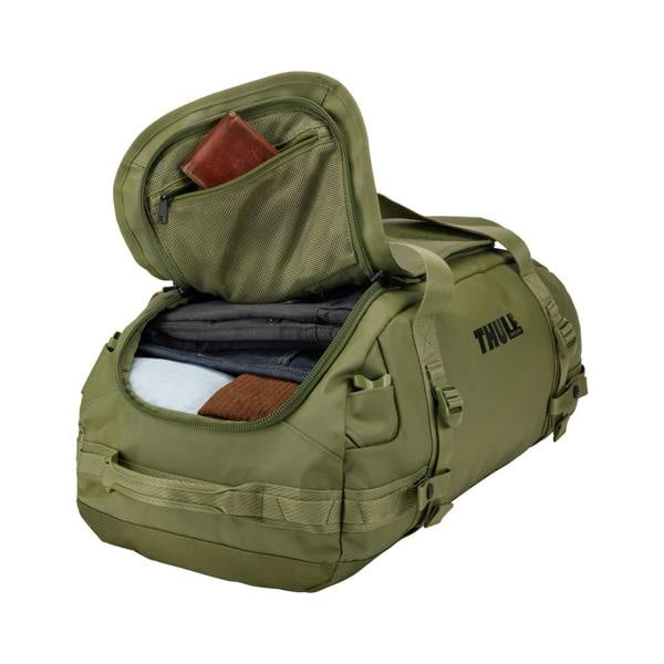 Thule Chasm 40L Duffel Bag Olivine Green Travel Gym Luggage Backpack Recycled