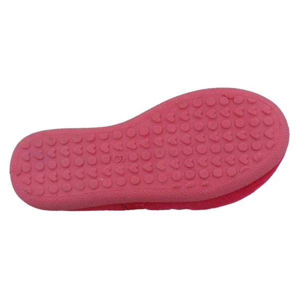 Spot On Infant Girls Spot On Slippers with Butterfly Stitching