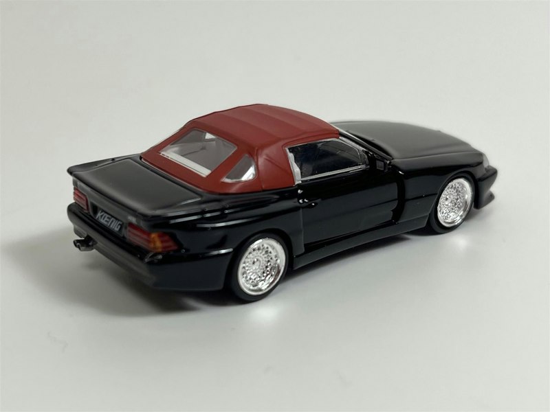 Tarmac Mercedes Benz SL 500 Koenig Specials Black 1:64 Tarmac Works T64G045BL