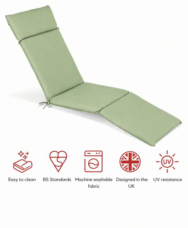 SP Range Steamer Pad Garden Cushion Lime The Garden Furniture Shop