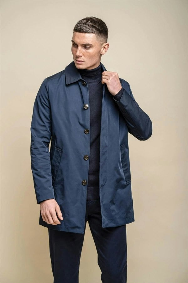 House Of Cavani Barracuda - Men's Lightweight Classic Trench Coat